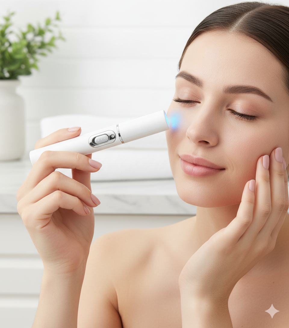 Blue Light Therapy Acne Treatment Device - Professional Skin Care Pen